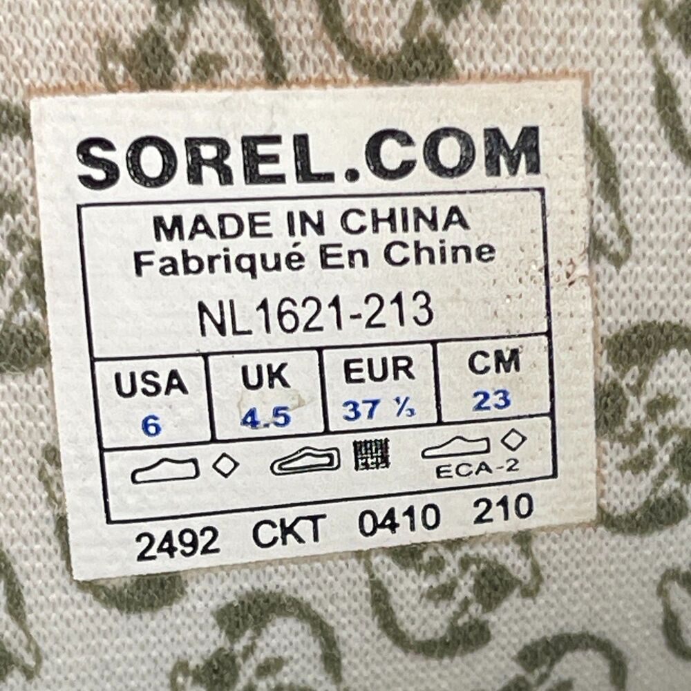 Sorel Sorellington Graphic Rain Boots Womens Size 6 Green Tall Duck Shoes - Picture 8 of 8